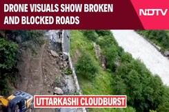 Uttarkashi Cloudburst: Drone Visuals Show Broken And Blocked Roads From Affected Area Uttarkashi Cloudburst: Drone Visuals Show Broken And Blocked Roads From Affected Area