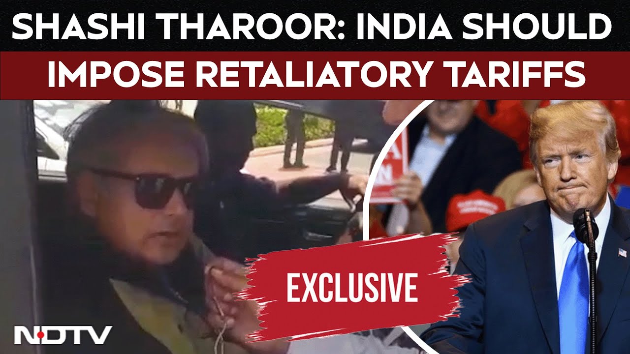 'India Should Put Retaliatory Tariffs On US': Shashi Tharoor Reacts To Trump's Tariff Hike