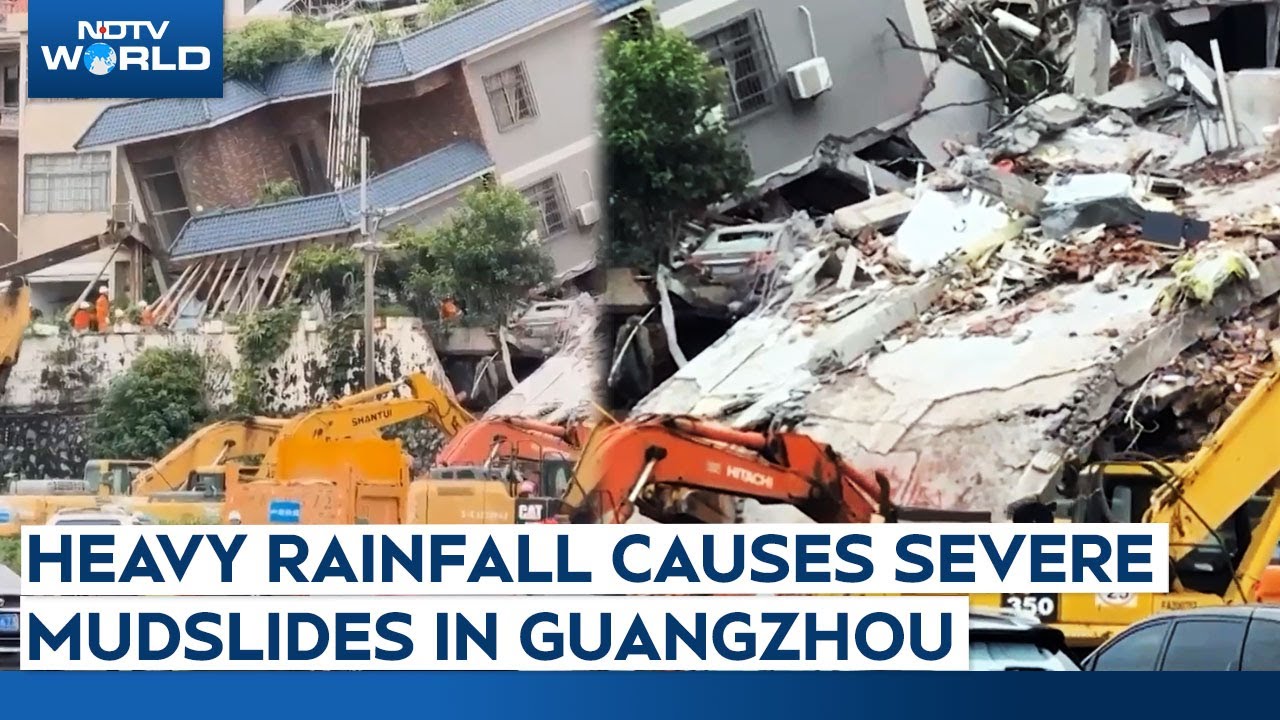 Guangzhou | Mudslide In Guangzhou Traps 14, Sparks Rescue Operation Guangzhou | Mudslide In Guangzhou Traps 14, Sparks Rescue Operation