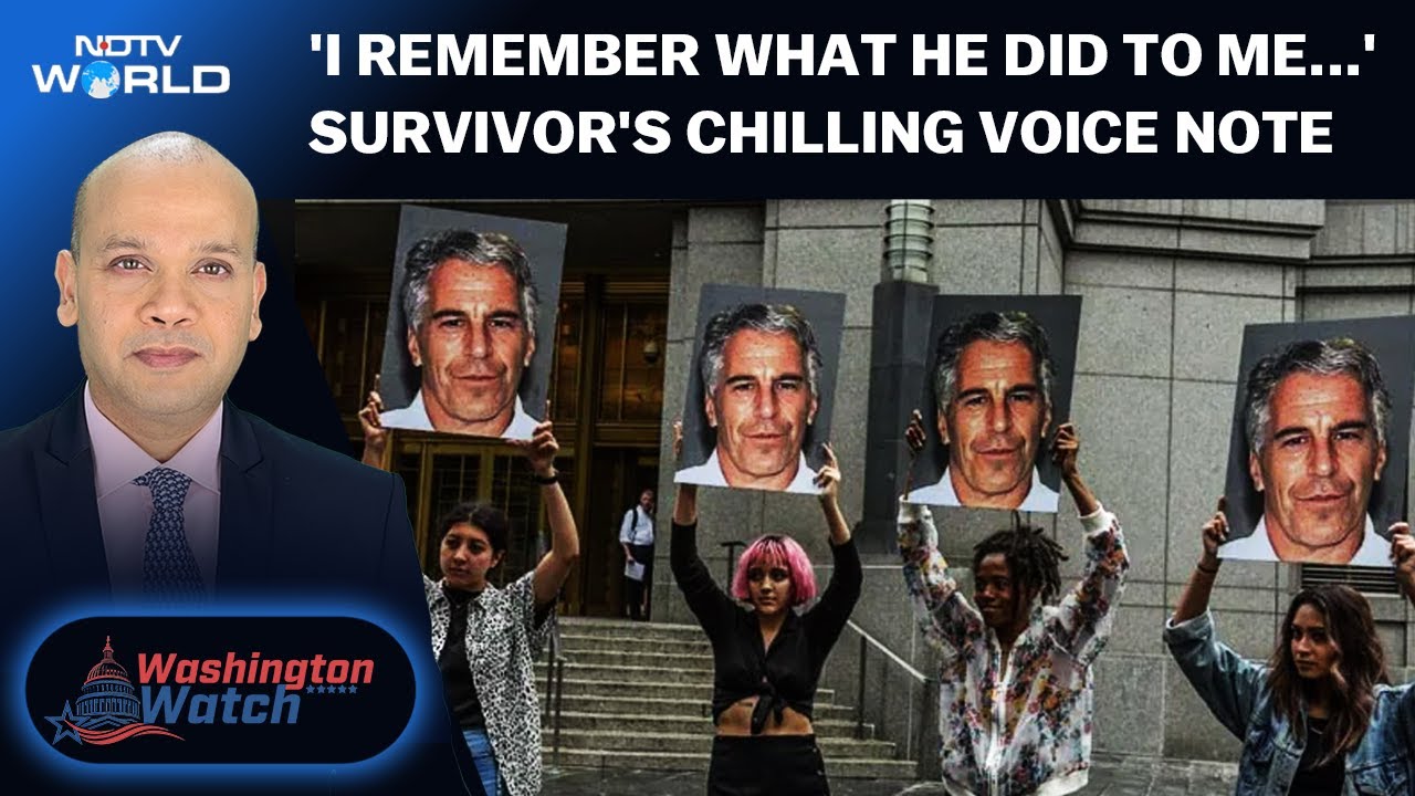 Jeffrey Epstein Sexual Battery Accuser Breaks Down | Washington Watch: 'I Cry When I Hear His Name'