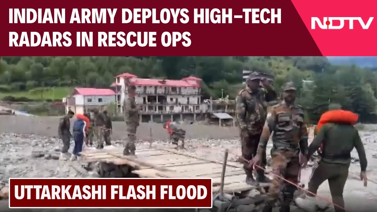 Video: Uttarkashi Flash Floods: Indian Army Deploys Dog Squads, Drones, High-Tech Radars In Rescue Ops