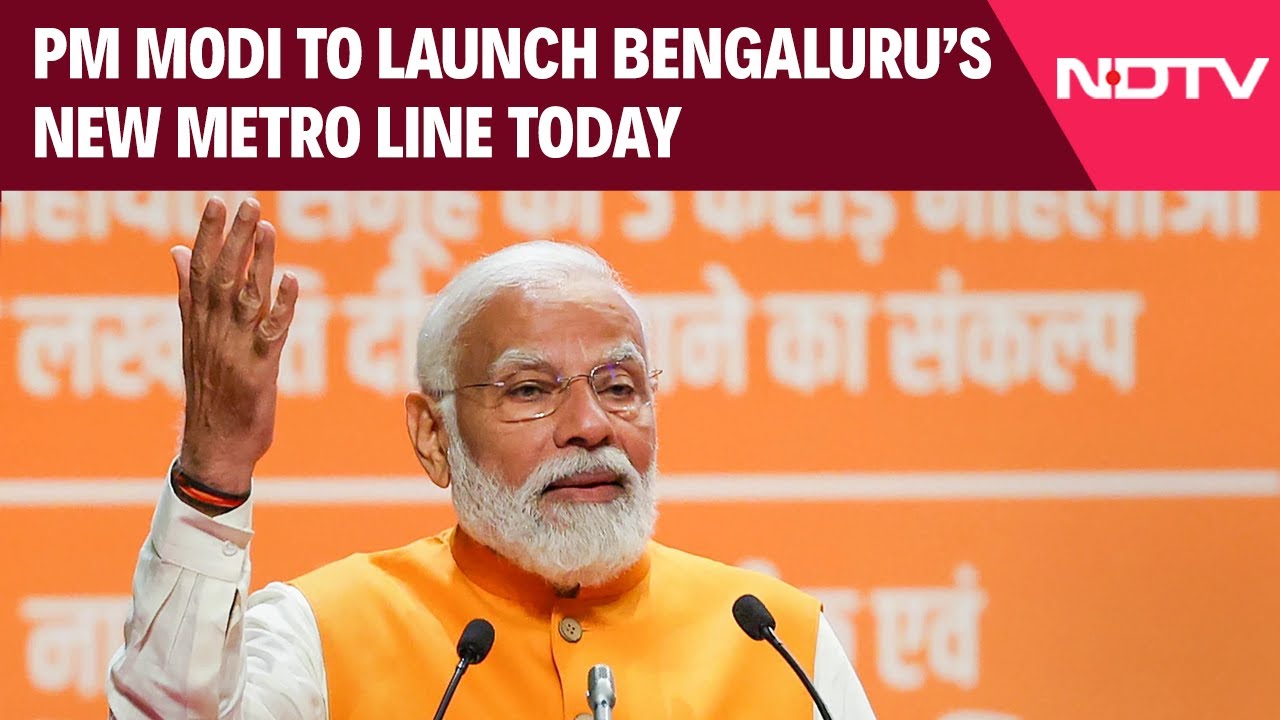 Video : PM Modi In Karnataka | PM Modi In Bengaluru For Vande Bharat Launch, New Metro Line Inauguration