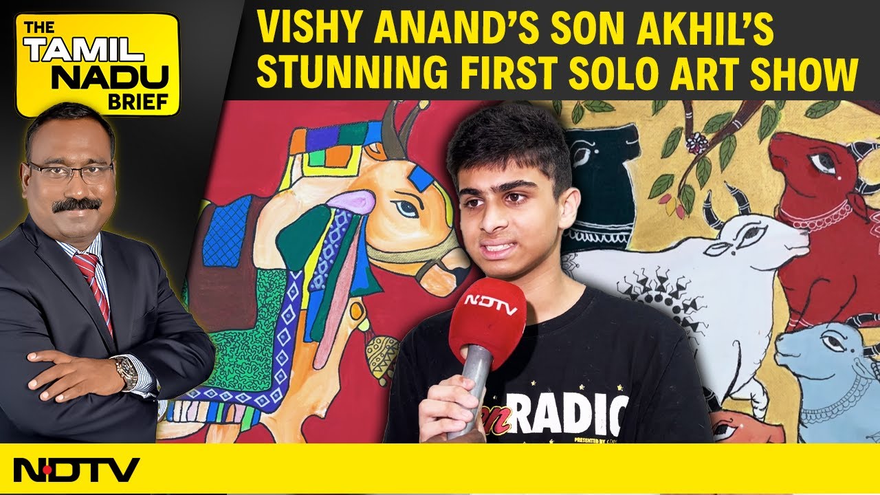 Tamil Nadu News | From Chess to Canvas | Vishy Anand’s Son Akhil’s Stunning First Solo Art Show
