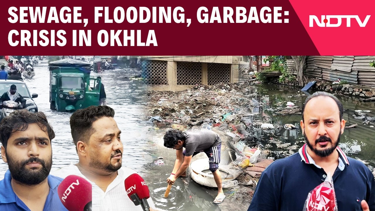 Video: Sewage, Flooding, Garbage: Crisis In Okhla | Shaheen Bagh's Broken Roads, Open Drain