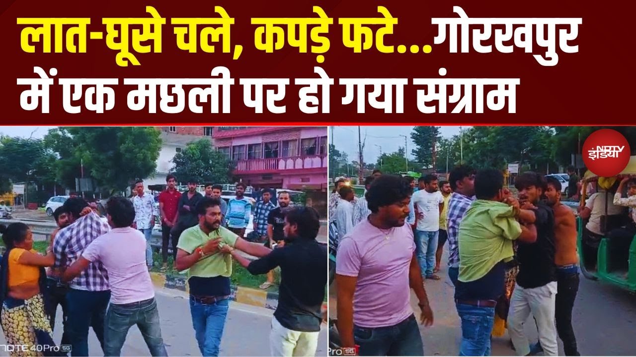 Video: Gorakhpur में मछली पर महाभारत! चले लात-घूंसे, फाड़े कपड़े, लगा जाम | Viral Video | UP News