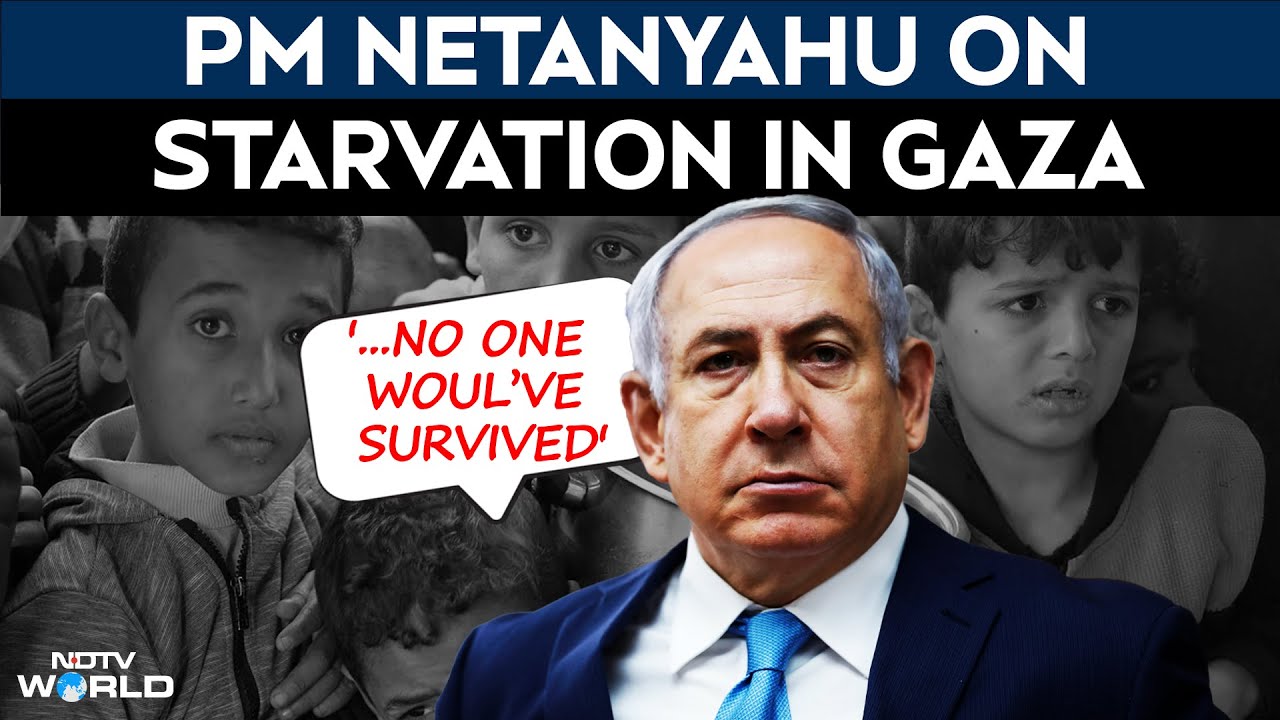 Benjamin Netanyahu Defends Israel's Aid Policy In Gaza