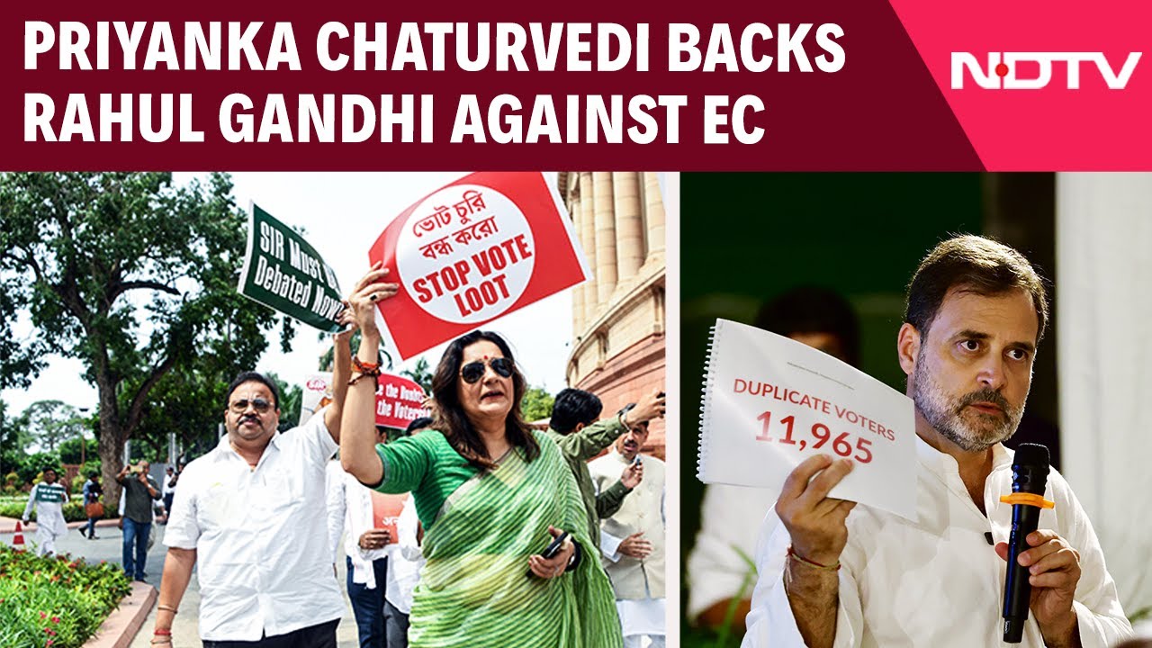 Rahul Gandhi Vote Chori | Priyanka Chaturvedi Backs Rahul Gandhi, Demands Accountability From EC