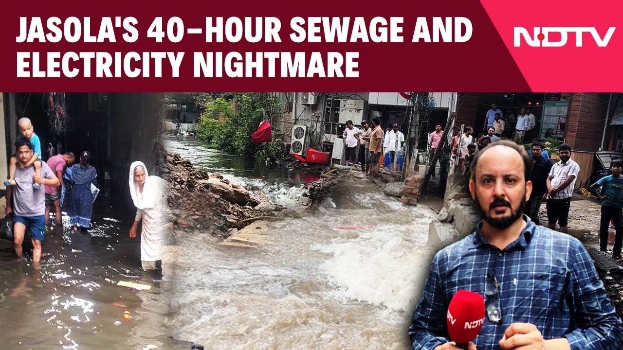 Video: 40 Hours Under Sewage Water: Jasola Village's Unseen Struggle