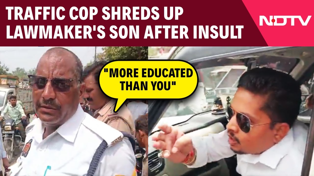 Traffic Cop Shreds UP Lawmaker's Son After Insult: "More Educated Than You"