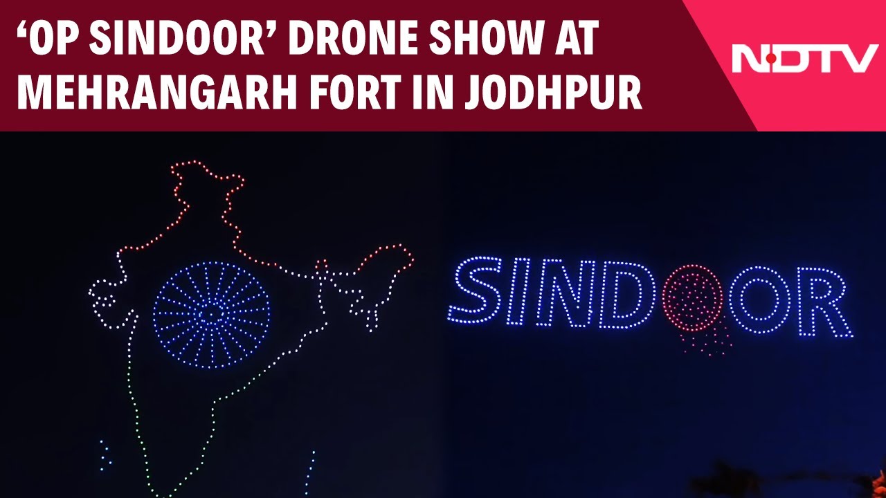Video: 'Operation Sindoor' Recreated By Drones At Mehrangarh Fort In Jodhpur