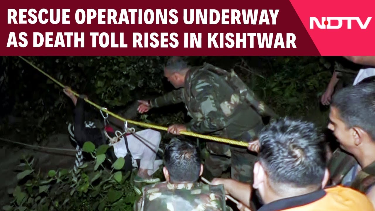 Rescue Operations Underway As Death Toll Rises In J&K's Kishtwar