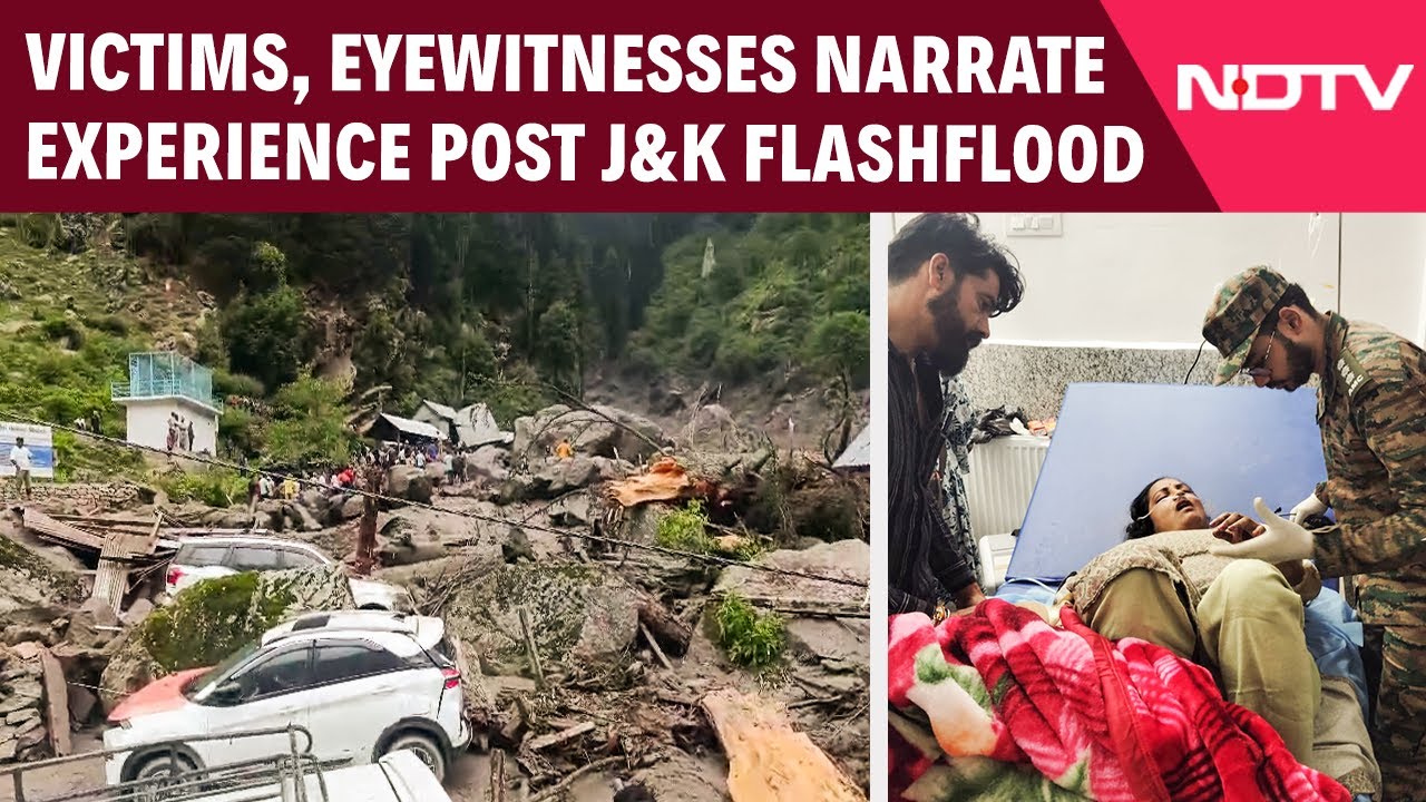 Victims, Eyewitnesses Narrate Experience After J&K Cloudburst Horror