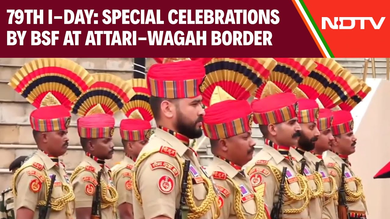 79th Independence Day: Special Celebrations By BSF At Attari-Wagah Border