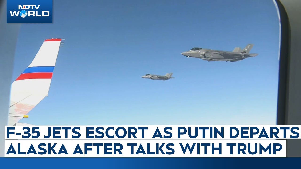 F-35 Jets Escort Putin’s ‘Flying Kremlin’ From Alaska After Trump Meeting