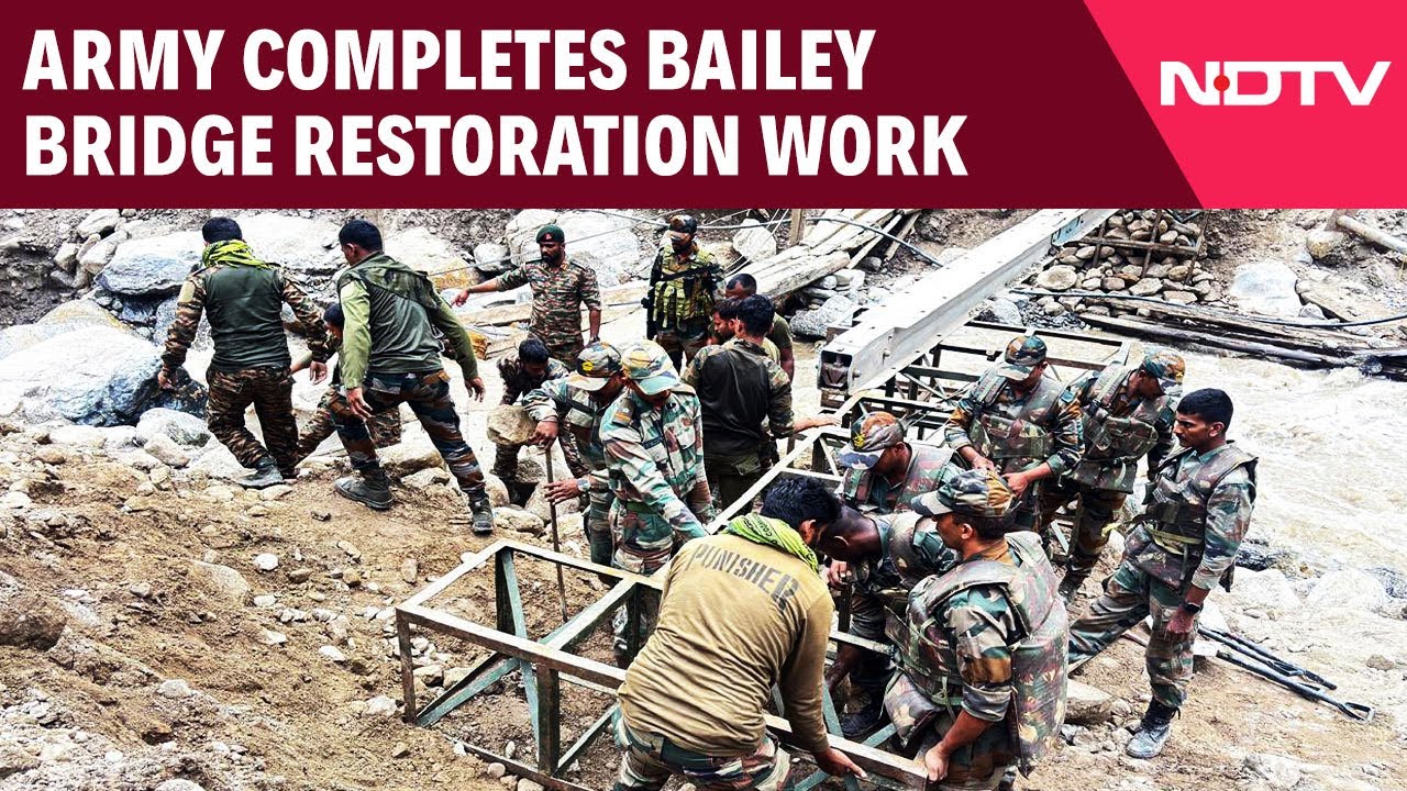 Video: Kishtwar Flood | Army Completes Bailey Bridge Restoring Connectivity With Chisoti Village