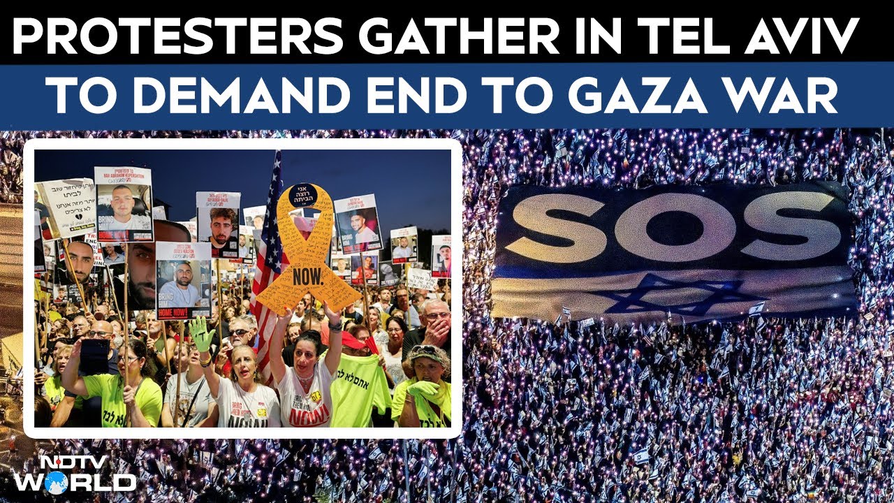 Tel Aviv Protest | Protesters In Tel Aviv Call For The Release Of Hostages Held In The Gaza Strip