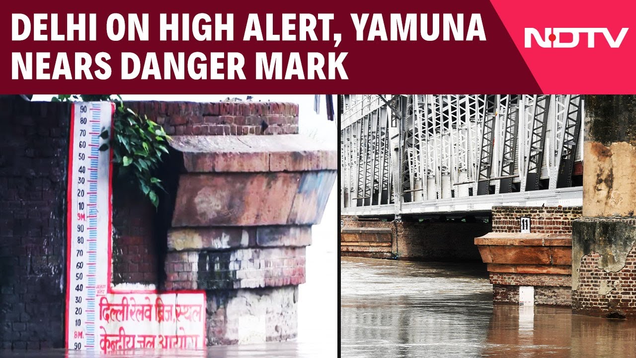 Video: Yamuna Nears Danger Mark After Heavy Release Of Water From Hathnikund Barrage