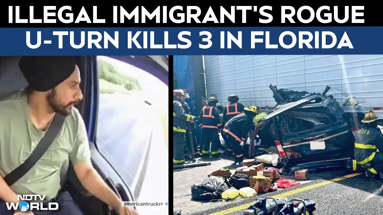 Video: Florida Truck Crash | Illegal Immigrant's U-Turn On Florida Turnpike Kills 3, Police Deports Him