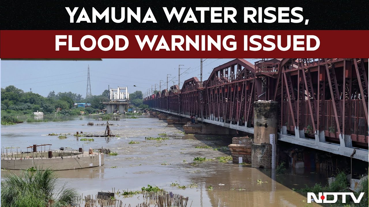 Video: Yamuna Crosses Danger Marks As Water Released From Haryana's Hathinikund Barrage