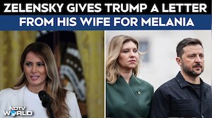 Zelensky Gives Trump A Letter From His Wife for Melania: 'It's Not For You'
