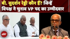 Vice President पद के लिए विपक्ष के उम्मीदवार B Sudarshan Reddy कौन हैं, जानें उनका सफर