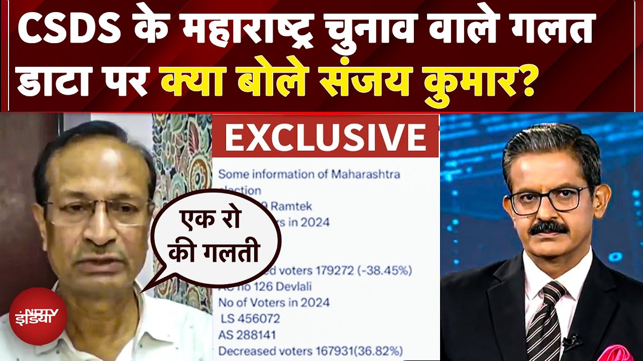 Votes में गड़बड़ी के आंकड़े देने वाली CSDS Chief ने गलती मानी, BJP नेता बोले- राहुल भी माफी मांगें