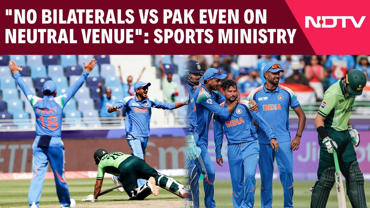 Video: India Vs Pakistan | 'No Bilaterals vs Pakistan Even On Neutral Venue': Sports Ministry To NDTV