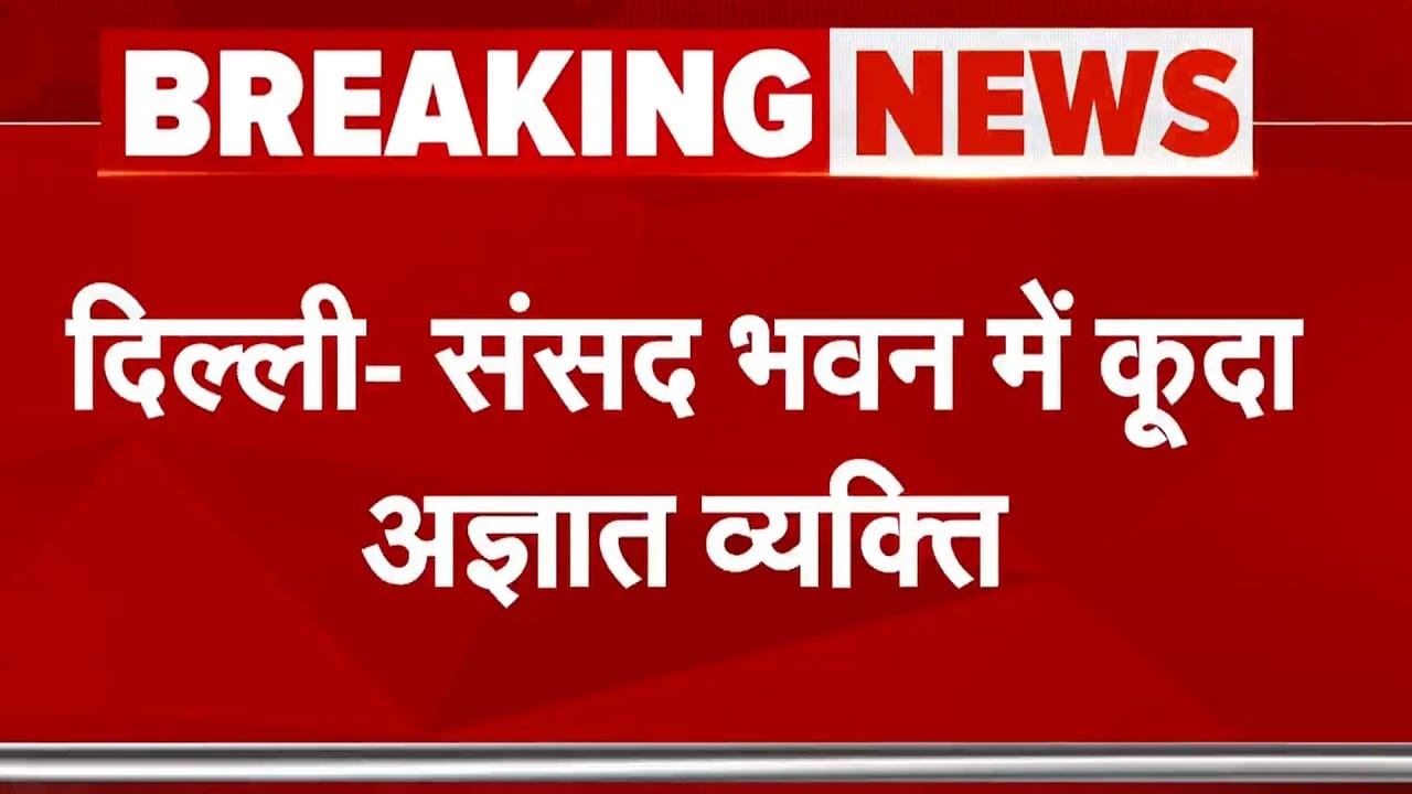 Parliament की सुरक्षा में सेंध, पेड़ के सहारे दीवार फांदकर घुसा शख्स | Breaking News