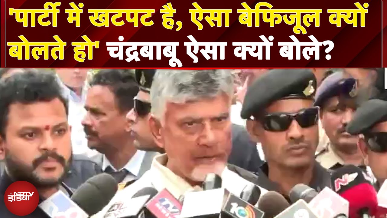 Chandrababu Naidu Delhi Visit: 'पार्टी में खटपट है, ऐसा बेफिजूल क्यों बोलते हो'- चंद्रबाबू नायडू