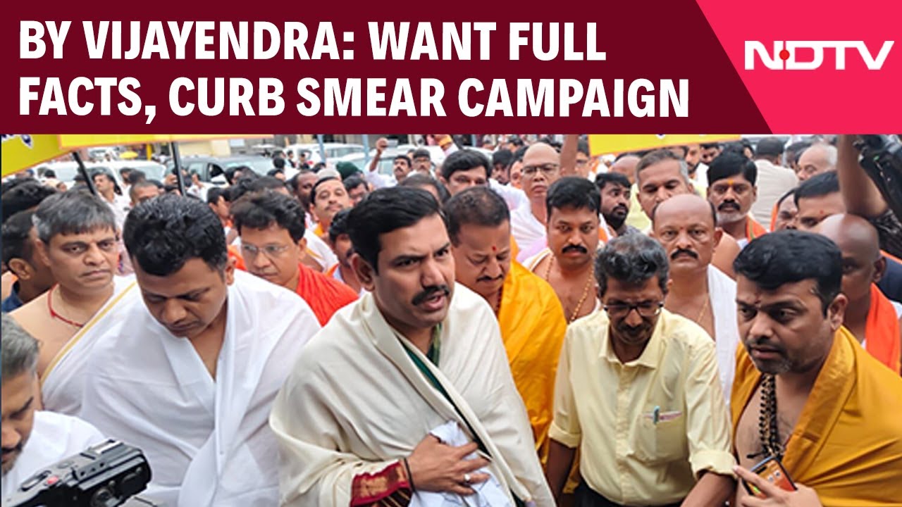 Dharmasthala Case | BY Vijayendra: Want Full Facts, Curb Smear Campaign