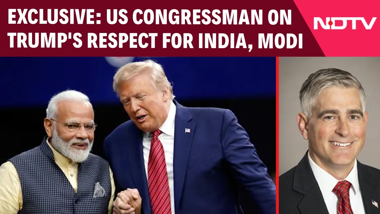 U.S Congressman Exclusive On NDTV 'Trump Respects India, PM Modi A Lot'