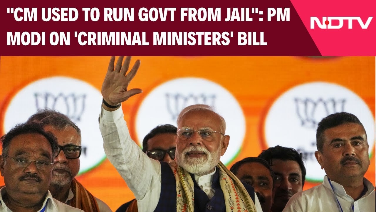 "CM Used To Run Govt From Jail": PM Modi On Removal of PM, CMs, Ministers Bill
