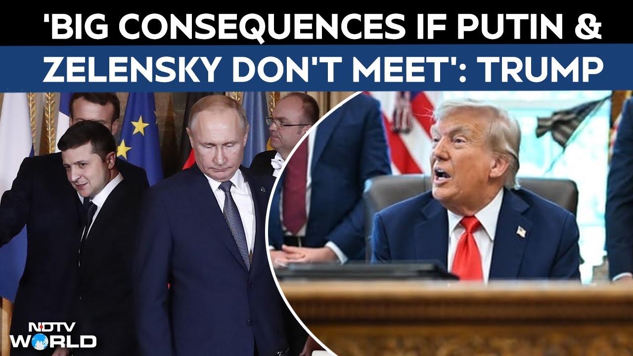 Trump Zelensky | 'I Don't Know That They'll Meet' :Trump When Asked About Putin-Zelensky Talks Trump Zelensky | 'I Don't Know That They'll Meet' :Trump When Asked About Putin-Zelensky Talks