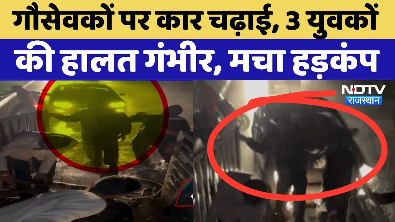 Sirohi Hit & Run: Rajasthan के सिरोही में Cow Servants पर कार चढ़ाई | Viral Video | Top News
