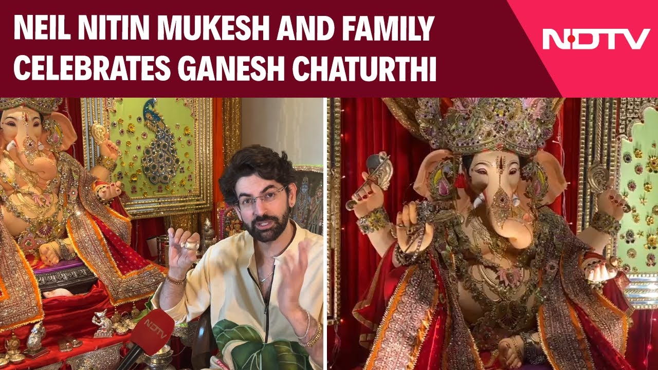 Neil Nitin Mukesh And Family Welcomes Ganpati Bappa for 36th Year in Mumbai