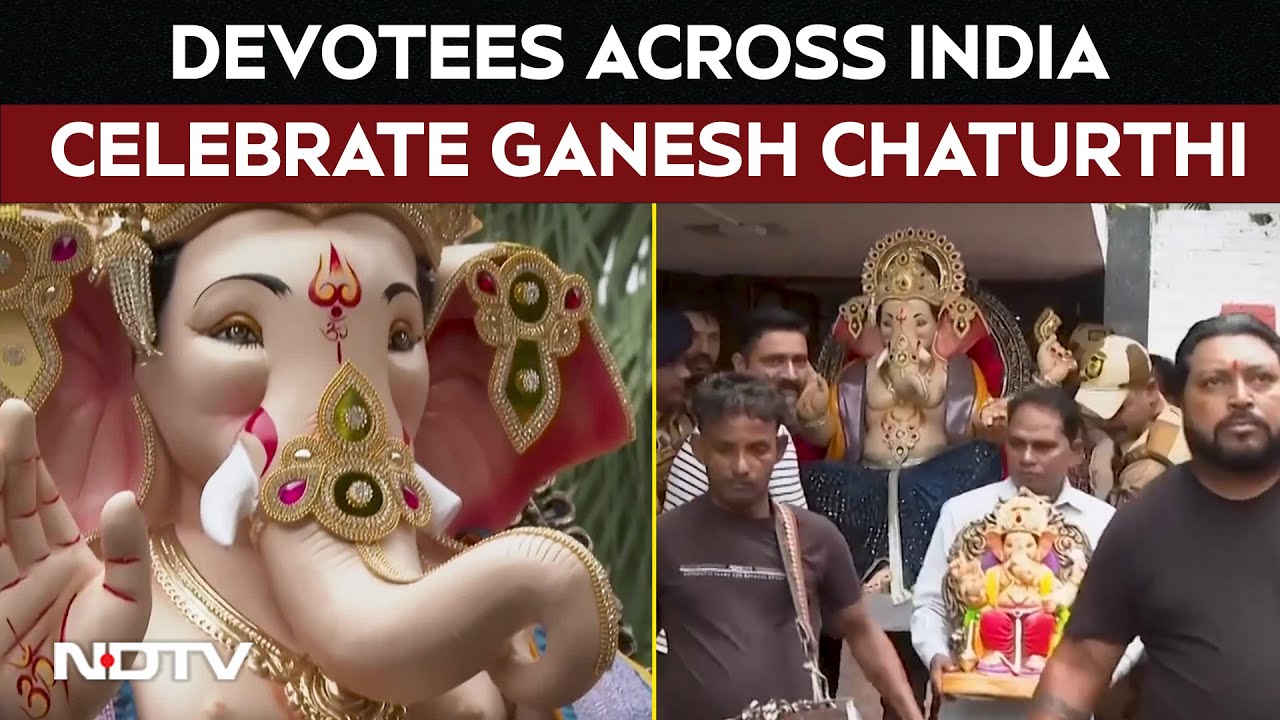 Ganesh Chaturthi News | Devotees In India Celebrate Ganesh Chaturthi