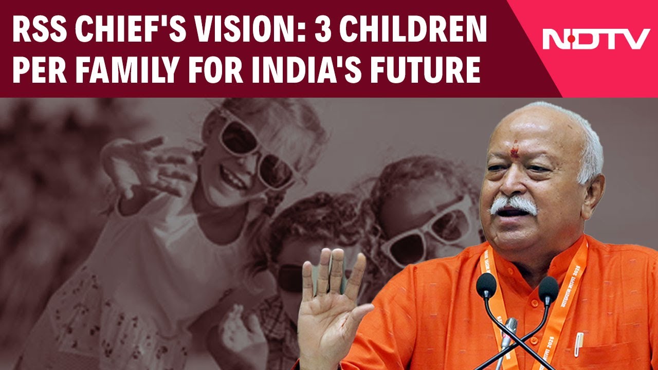 Video: 3 Children Per Family: RSS Chief's Bold Vision for India's Future