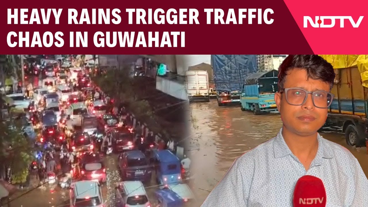 Video: Guwahati Faces Massive Waterlogging, Traffic Jams For Hours | Guwahati Floods