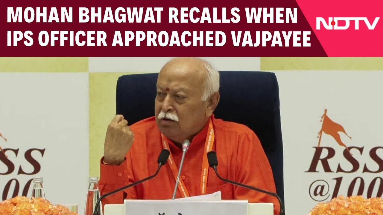 Video: RSS Press Conference | Mohan Bhagwat Recalls When IPS Officer Approached Vajpayee