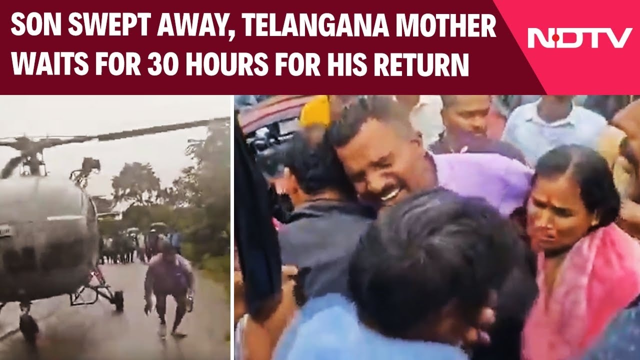 Telangana News | Son Swept Away, Telangana Mother Waits For 30 Hours. Then A Dramatic Rescue