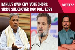 Rahul Gandhi's Own Cry 'Vote Chori': Siddaramaiah Sulks Over 1991 Poll Loss Rahul Gandhi's Own Cry 'Vote Chori': Siddaramaiah Sulks Over 1991 Poll Loss
