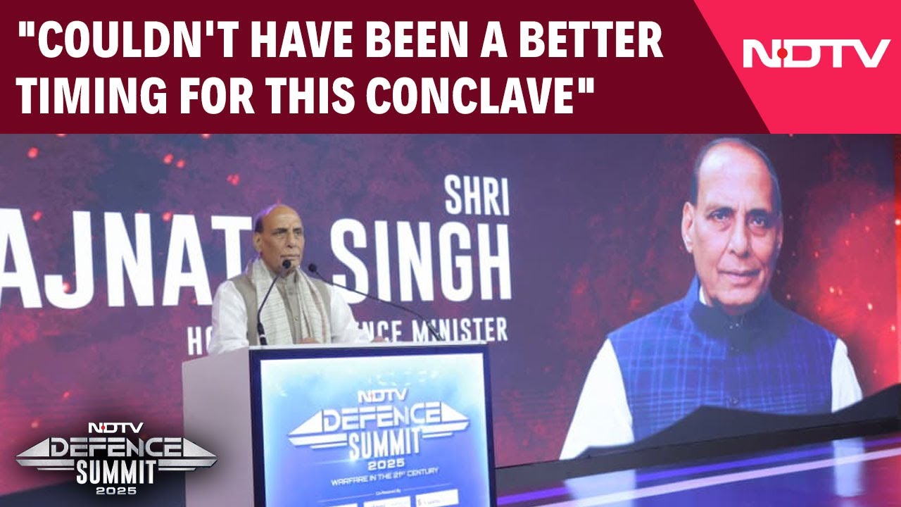 Rajnath Singh At NDTV Defence Summit: Couldn't Have Been A Better Timing For This Conclave