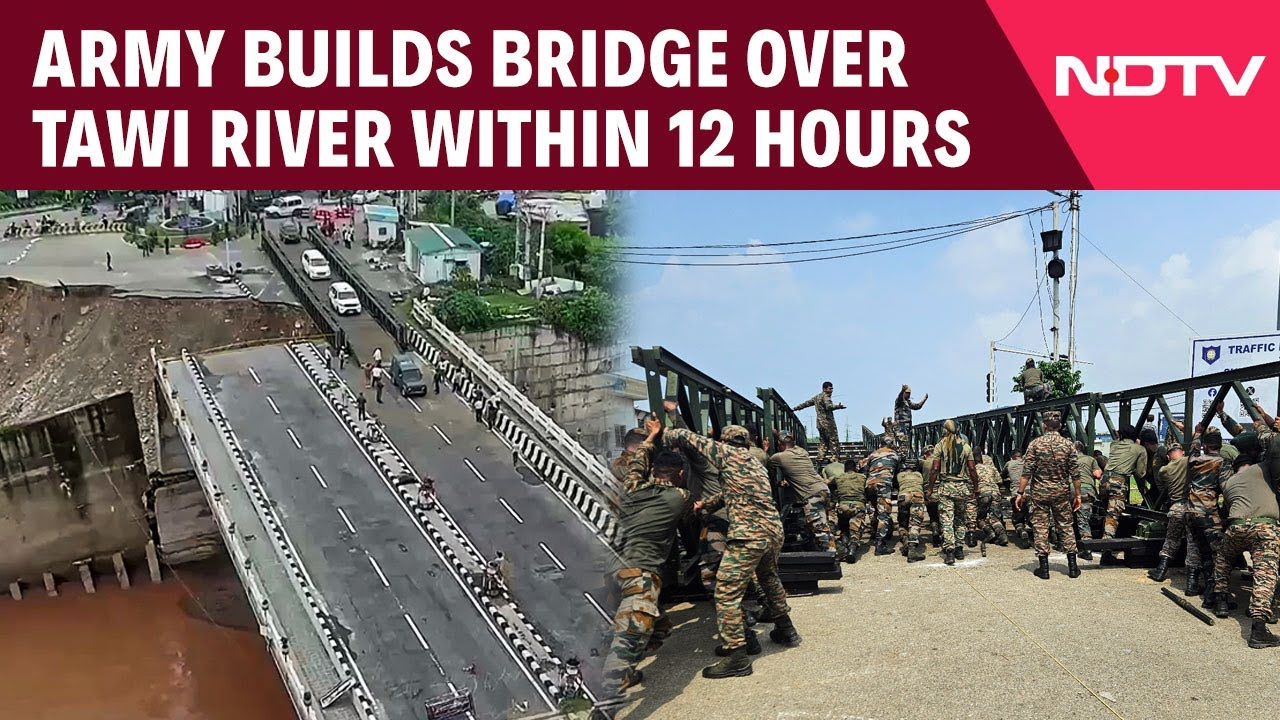 Video: Jammu Cloudburst | Indian Army Restores Bailey Bridge Over Tawi River Within 12 Hours