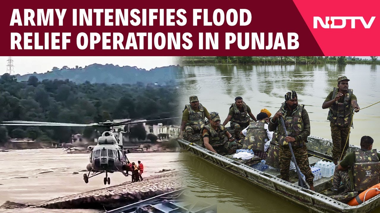Video: Punjab Floods | Indian Army Intensifies Flood Relief Operations Across Punjab