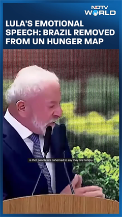 Lula Breaks Down In Tears As Brazil Exits UN Hunger Map | Brazil On UN Hunger Map