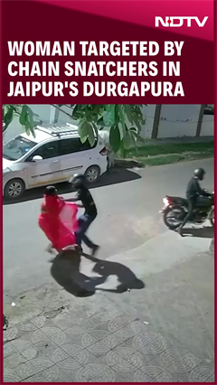 Video: Woman Targeted By Chain Snatchers In Jaipur's Durgapura; Chilli Thrown In Eyes
