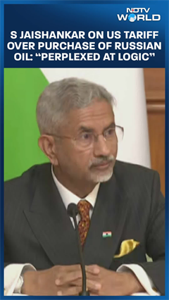 Video: S Jaishankar On US Tariff Over Purchase Of Russian Oil: 'Perplexed At...'