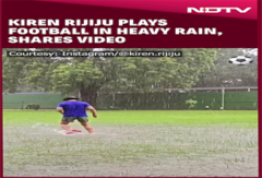 Kiren Rijiju Shares Video Of Him Playing Football In Rain: 'Integral Part Of North East India...' Kiren Rijiju Shares Video Of Him Playing Football In Rain: 'Integral Part Of North East India...'