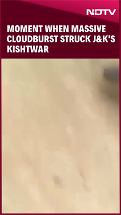 Video: Moment When Massive Cloudburst Struck J&K's Kishtwar