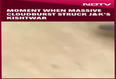 Moment When Massive Cloudburst Struck J&K's Kishtwar Moment When Massive Cloudburst Struck J&K's Kishtwar